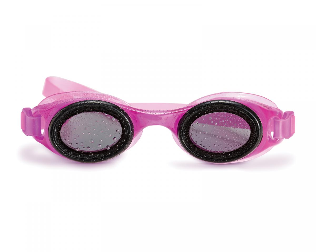 Pink goggles.