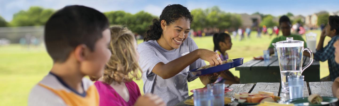 Children eating