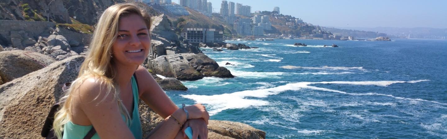 Girl on a mission trip