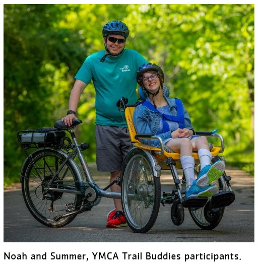 Noah and Summer, YMCA Trail Buddies participants.
